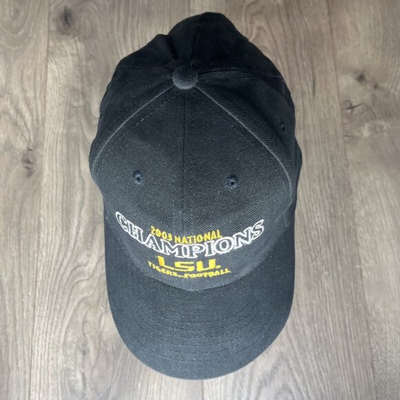 LSU Tigers Football 2003 National Championship Ball Cap Hat Snap Back - Picture 7 of 10